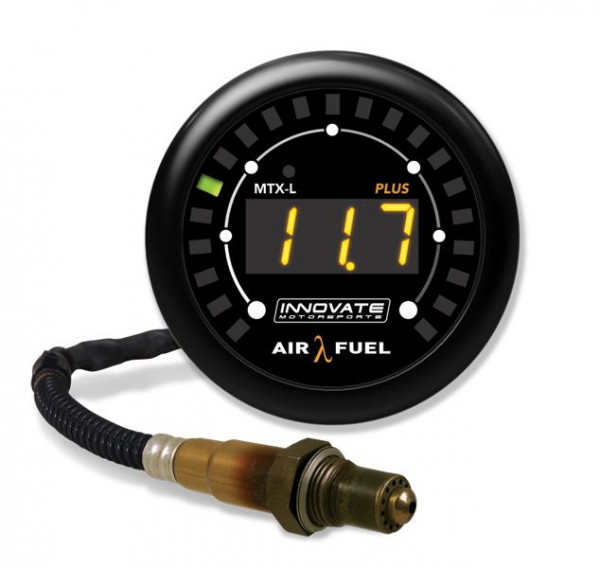 Innovate Motorsports MTX-L PLUS Digital Air/Fuel Ratio Gauge Kit 8ft w/O2 Sensor