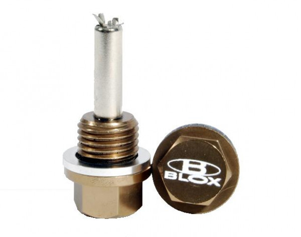 BLOX Racing Magnetic Drain Plug - Manual Transmission / 14x1.5mm (Fits Honda Mitsubishi Ford GM)