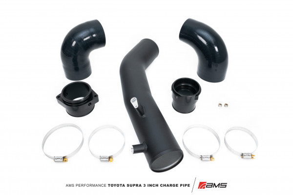 AMS Performance 2020+ Toyota Supra A90 Aluminum 3" Charge Pipe Kit