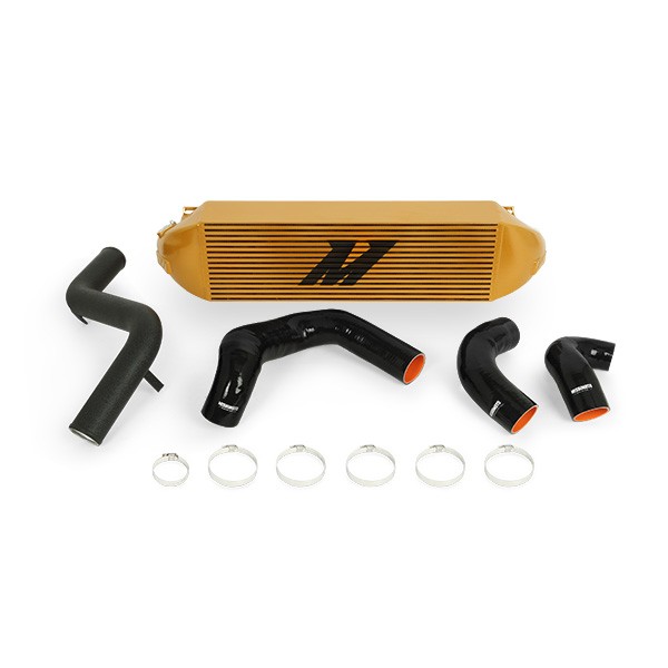 Ford Focus ST Intercooler Kit, 2013+, Gold Cooler, Black Pipes
