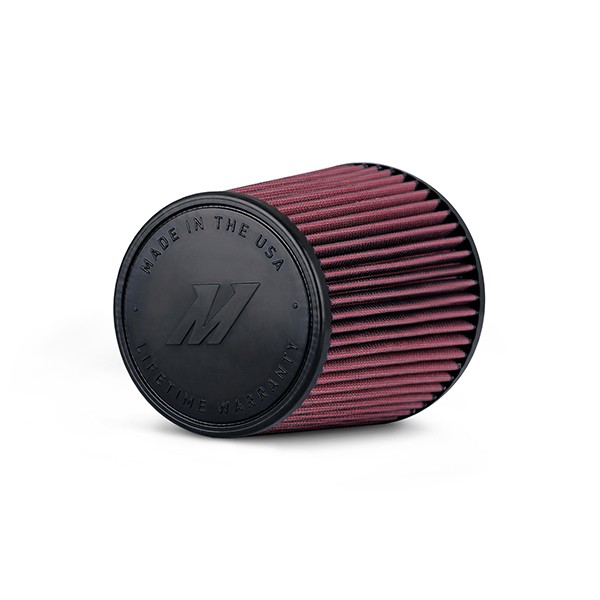 Mishimoto Performance Air Filter, 4" Inlet, 7" Filter Length, Red