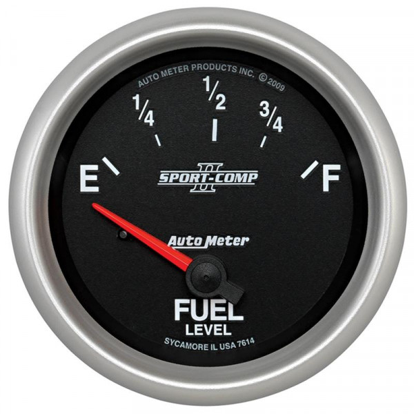 Autometer Sport-Comp II 2-5/8in Short Sweep Electronic 0-90ohms Fuel Level Gauge