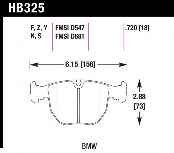 Hawk 01-03 BMW 530I 3.0L / 97-03 BMW 540I 4.4L / 96-01 740I 4.4L / 00-03 M5 5.0L / 01-06 M5 3.0L/4.4