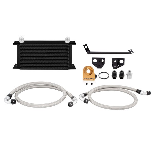 Ford Mustang EcoBoost Thermostatic Oil Cooler Kit, 2015+ Black