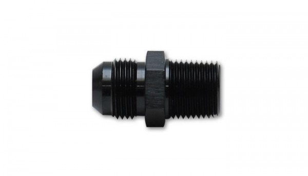Straight Adapter FItting; Size: -6 AN x 3/8" NPT