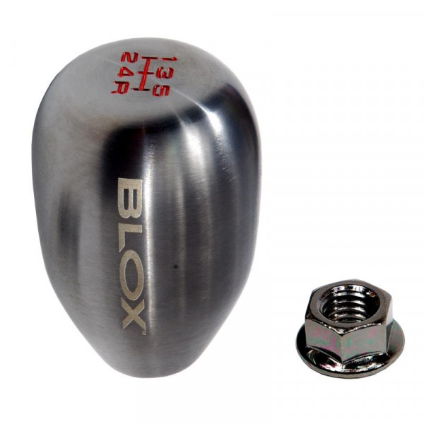 BLOX Racing 5-Speed Billet Shift Knob - Gun Metal 10x1.5mm