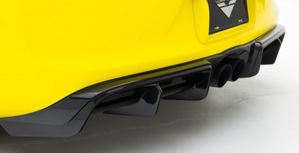 Vorsteiner Porsche 981 Cayman GT4 V-CS Aero Rear Diffusers Carbon Fiber 1x1 Glossy