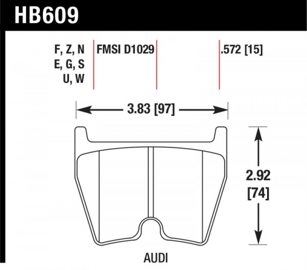 Hawk 08-11 Audi R8/07-08 RS4/03-04 RS6 / 02-03 VW Phaeton HPS 5.0 Front Race Brake Pads