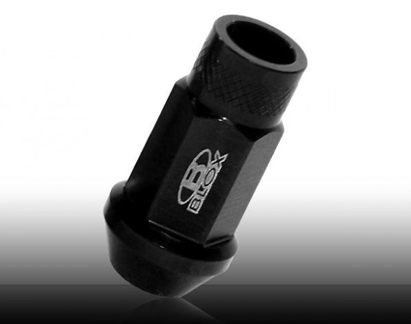 BLOX Racing Street Series Forged Lug Nuts - Black 12 x 1.25mm - Single piece