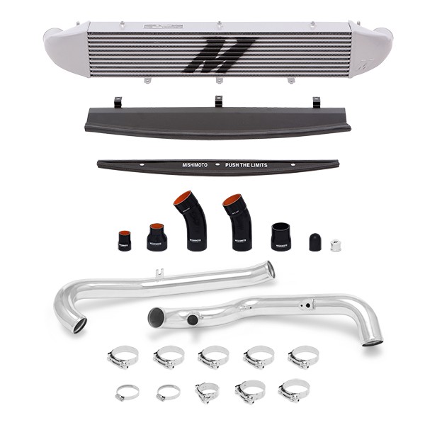 Ford Fiesta ST Performance Intercooler Kit, 2014+ Polished Pipes, Silver Cooler