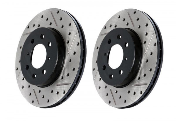 StopTech SportStop 14-17 Land Rover Range Rover Slotted & Drilled Front Left Cryo Rotor