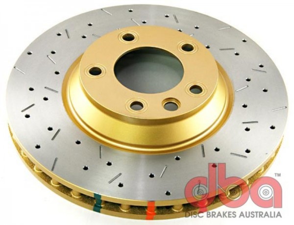 DBA 3/06-08 Audi Q7 Front Drilled & Slotted 4000 Series Rotor
