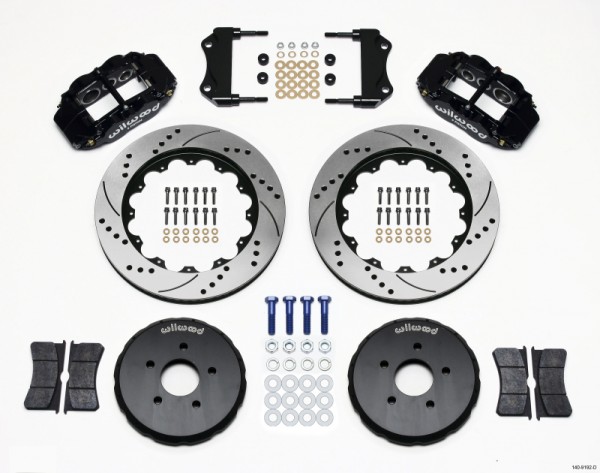 Wilwood Narrow Superlite 6R Front Hat Kit 14.00in Drilled Nissan 350Z/Fiti G35