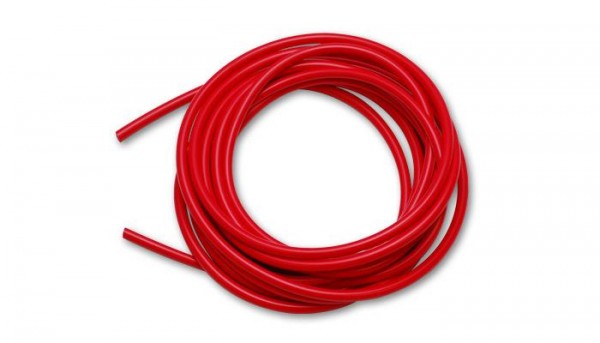 Vibrant 3,75mm ID (5/32") / Length 15m (50ft) Silicone Vacuum Hose red color