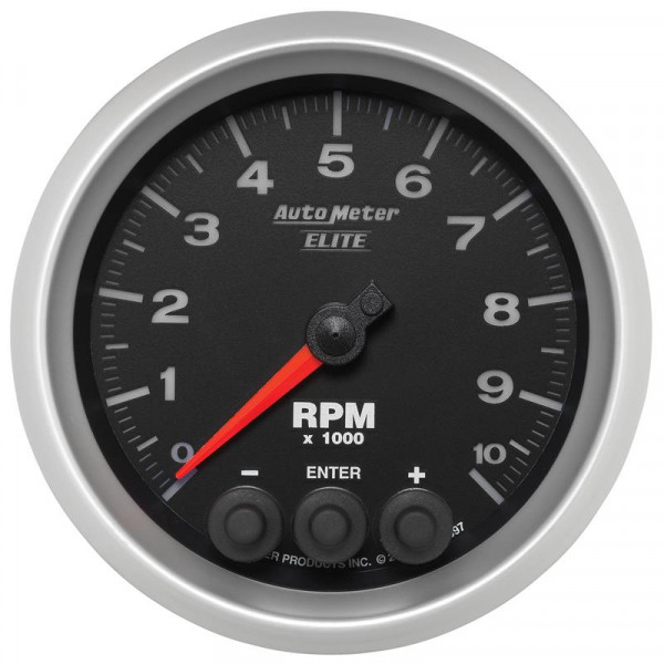 Autometer Street Progressive Shift Light 85.7mm Tachometer 0-10,000 RPM