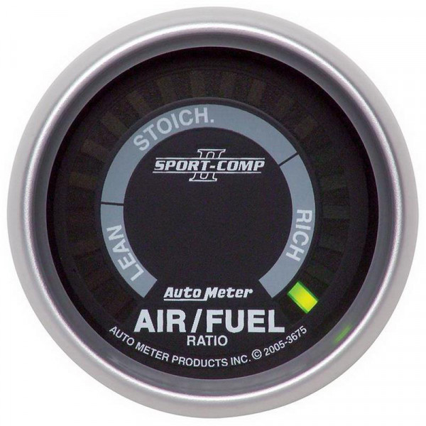 Autometer Sport-Comp II 52mm Lean-Rich Digital Air/Fuel Ratio Narrowband Gauge