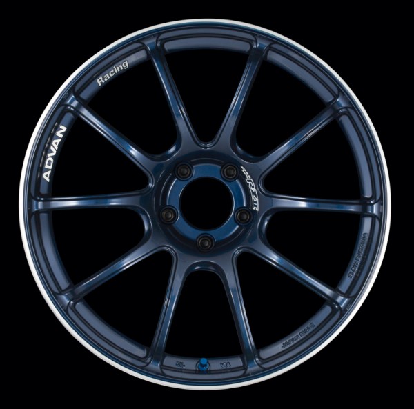 Advan RZII 18x9.5 +35 5-120 Racing Indigo Blue Wheel