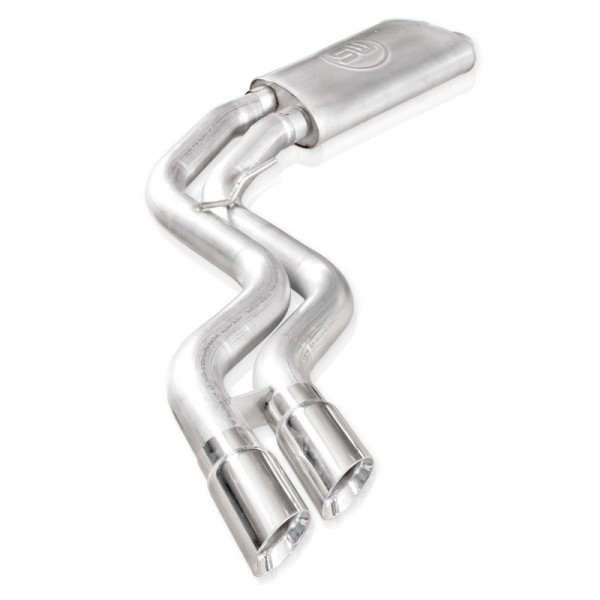 Stainless Works 2015-18 F-150 Exhaust X-Pipe Resonator Muffler Exits In Front Of Passenger Rear Tire