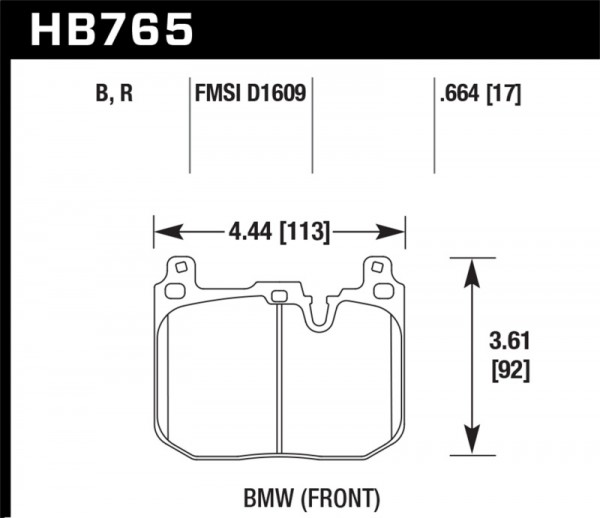 Hawk 12-20 BMW 328i 335i M2 M3 M4 DTC-70 Front Race Brake Pads