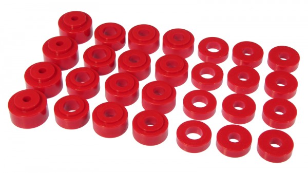 Prothane 68-72 GM Mid-Size Hardtop Body Mount - Red