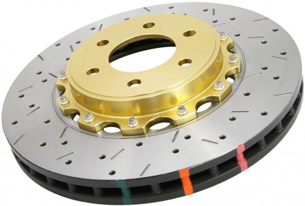 DBA 03-07 350Z / 03-04 G35 w/ Brembo Front Drilled & Slotted 5000 Series 2 Piece Rotor Assembled w/