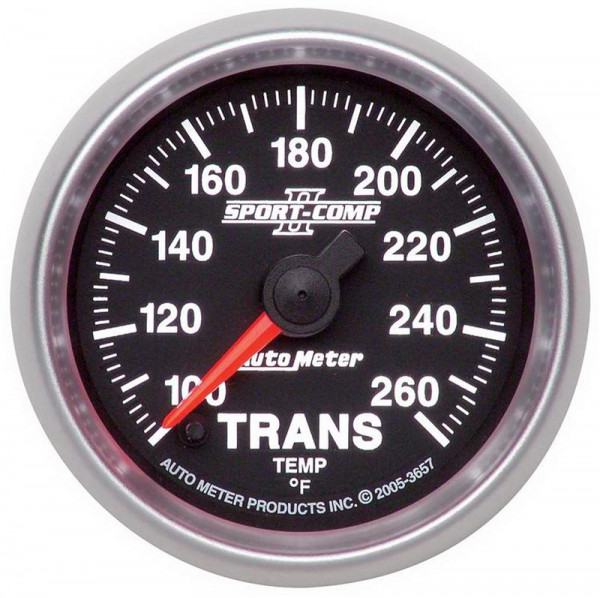 Autometer Sport-Comp II 52.4mm 100-260 Deg. F Transmission Temprature Gauge