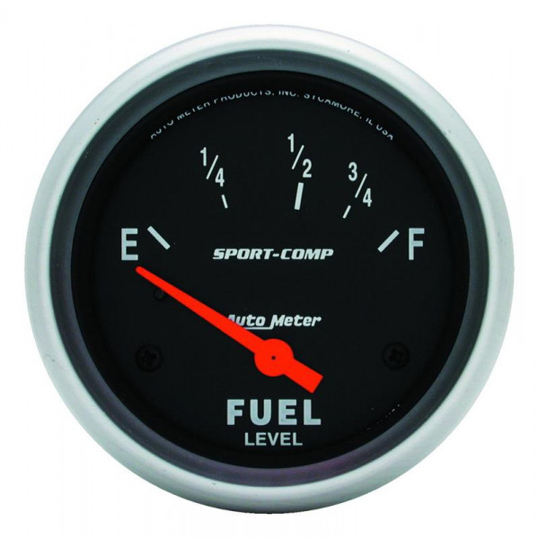 Autometer Sport-Comp 2 5/8in 24ohm-33ohm Fuel Level Gauge