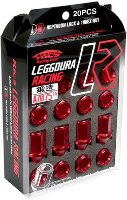 Project Kics 12X1.50 Black Leggdura Racing Lug Nuts - 16 PCS