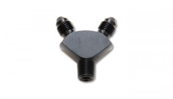 Y Adapter Fitting; Size: 1/8" NPT In x -3AN x -3AN Out
