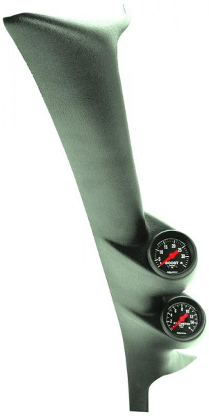 Autometer 99-03 Ford Powerstroke/SD Black Dual A-Pillar Gauge Kit