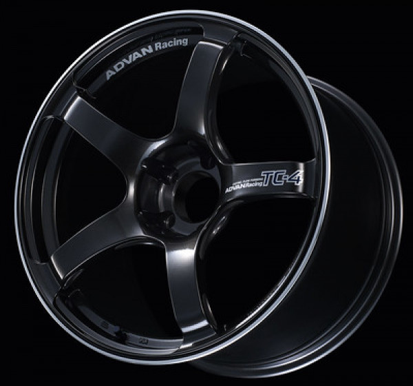 Advan TC4 16x7.5 +40 4-100 Black Gunmetallic & Ring Wheel