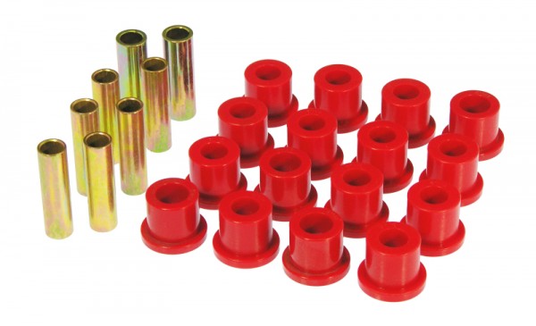 Prothane 68-72 Ford F250 2wd Rear Spring & Shackle Bushings - Red