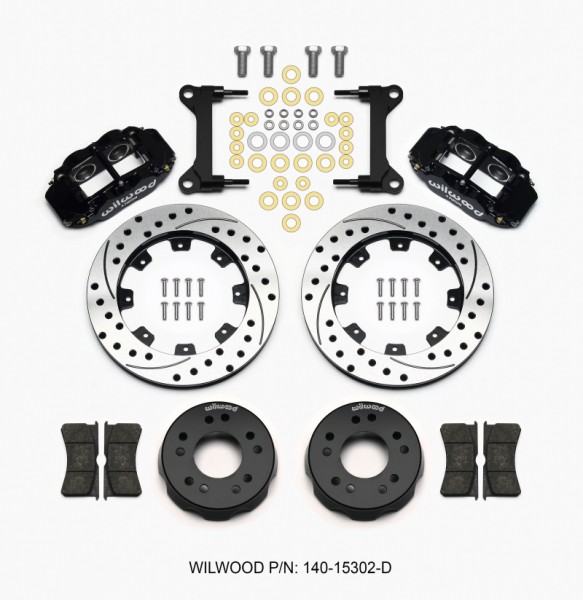 Wilwood Narrow Superlite 4R Front Kit 12.19in Drilled 63-87 C10 w/ Wilwood Pro Spindles