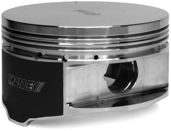 Manley Small Block Chevy LS Series 4.065in Bore - 1.304in CD -4cc Dish Platinum Series Pistons