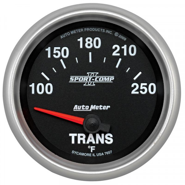 Autometer Sport-Comp II 66.7mm 100-250 Deg F Transmission Electric Temperature Gauge