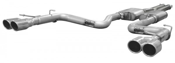 aFe MACHForce XP SS Muffler 3in Center Inlet / 3in Offset Outlet 22in L x 11in W x 6in H Body