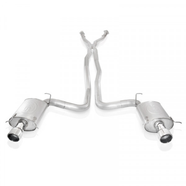 Stainless Works 2004-07 Cadillac CTS-V 3in Exhaust X-Pipe Chambered Mufflers 4in Tips