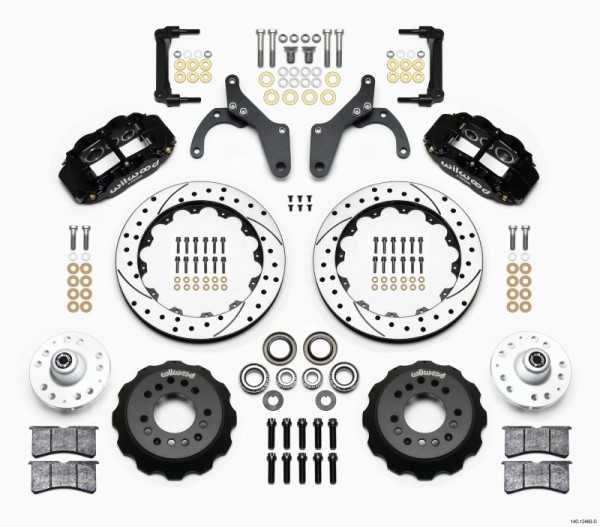 Wilwood Narrow Superlite 6R Front Hub Kit 12.88in Drilled 59-64 Chevy Impala / 63-64 Corvette
