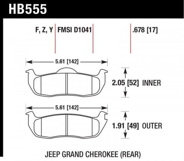 Hawk 06-10 Jeep Commander / 05-10 Grand Cherokee / 05-10 Armada / 04 Pathfinder / 04-10 Tital 5.6L /