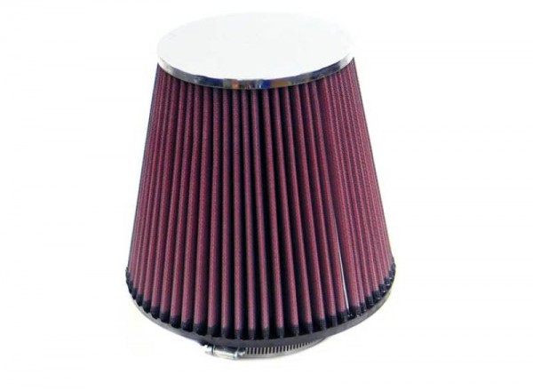 K&N Round Tapered Universal Air Filter 3.875in Flange ID / 5.125in Top OD / 7.5in Base OD / 7in H