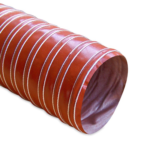 Heat Resistant Silicone Ducting, 4" x 12'