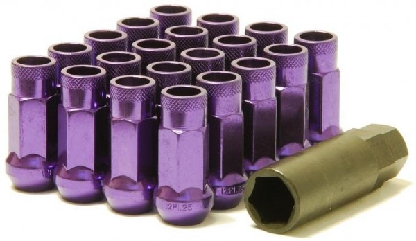 Wheel Mate Muteki SR48 Open End Lug Nuts - Purple 12x1.50 48mm