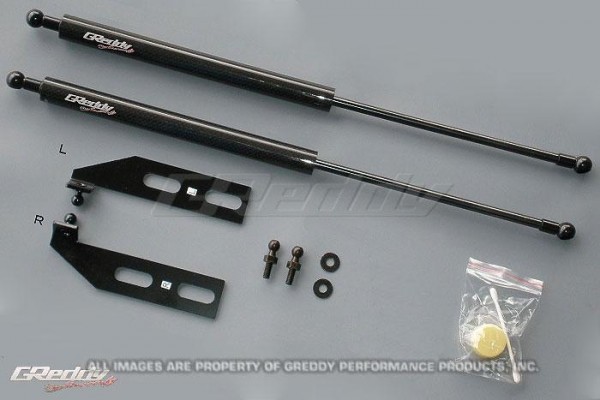 GReddy 93-96 Mazda RX7 FD3S Engine Hood Lifter Kit (Designed for OEM weight hoods)