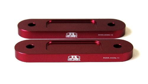 BLOX Honda S2000 Racing Front 12mm Thin Spacer Bump Steer Kit - Red (Lowered 1in and more)