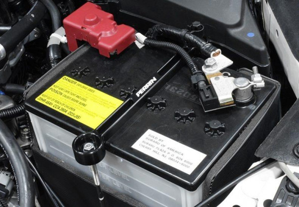Perrin White Battery Tie Down For Subaru WRX / STI / BRZ / FR-S