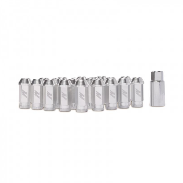 Mishimoto Aluminum Locking Lug Nuts, M12 x 1.25, Silber