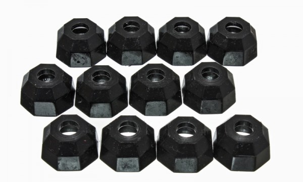 Energy Suspension Universal Black 12mm Taper Dia Octagon Tie Rod Dust Boots (BOX of 12)