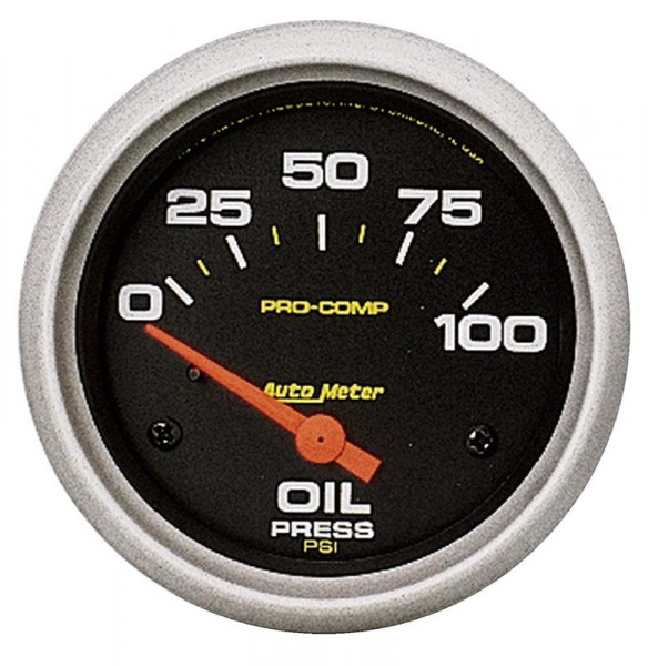 Autometer Pro Comp Short Sweep Electronic 0-100 PSI Oil Pressure Gauge