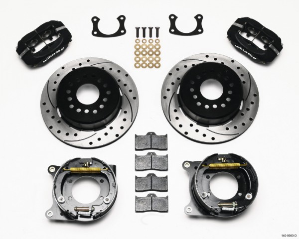 Wilwood Forged Dynalite P/S Park Brake Kit Drilled New Big Ford 2.50in offset Staggrd Shock