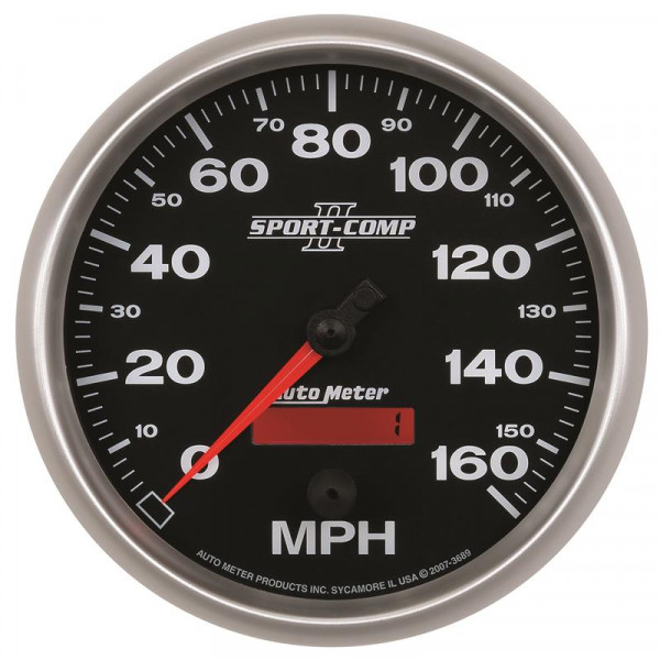 Autometer Sport-Comp II 5 inch 0-160MPH Electronic Programmable Speedometer